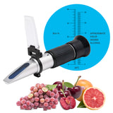Refractometer for Grape Wine Brewing, 0-40% Brix & 0-25% vol Alcohol Dual Scale with ATC, Measuring Sugar Content in Original Grape Juice and Predicting Wine Alcohol Degree