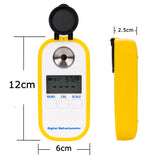 Refractometer Digital Coffee Sugar Concentration Meter Brix with BRIX / TDS Dual Scale Display Temperature Compensation Function Multifunction for the Food Industry and Agricultural Juice Fruit Portable Refractomer