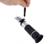 Refractometer for Grape Wine Brewing, 0-40% Brix & 0-25% vol Alcohol Dual Scale with ATC, Measuring Sugar Content in Original Grape Juice and Predicting Wine Alcohol Degree