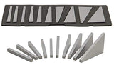 Angle Block Set 1°, 2°, 3°, 4°, 5°, 10°, 15°, 20°, 25°, 30° Machinist Tool, 10 Piece Set, Precision +/- 20 Seconds, Lathes Milling Ground Gauge Angle Calibration Gage Inspection Block Set