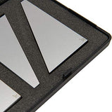 Angle Block Set 1°, 2°, 3°, 4°, 5°, 10°, 15°, 20°, 25°, 30° Machinist Tool, 10 Piece Set, Precision +/- 20 Seconds, Lathes Milling Ground Gauge Angle Calibration Gage Inspection Block Set