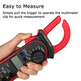 Digital Multimeter Amper Clamp Meter Tools Pincers AC / DC Current OHM Amp Voltage Tester Test Probe AAA Resistance Measurement