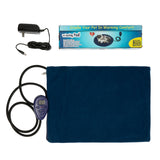 Pet Heating Pad for Cat Dog Electric Waterproof Indoor Heated Blue Mat Auto Constant Temperature Chew Resistant Cord and Removable Cover (15.8"x11.8")