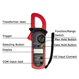 Digital Multimeter Amper Clamp Meter Tools Pincers AC / DC Current OHM Amp Voltage Tester Test Probe AAA Resistance Measurement